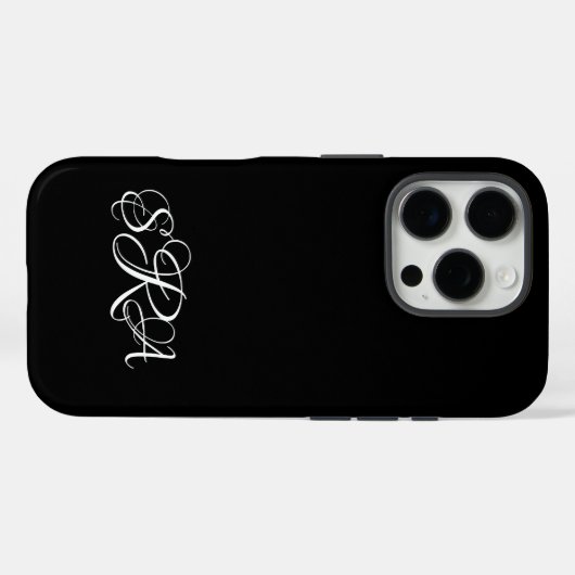 Coque Monogrammed iPhone 16 Pro (Verso (horizontal))