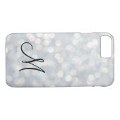 Coque Monogrammed Silver iPhone 7 (Dos (Horizontal))