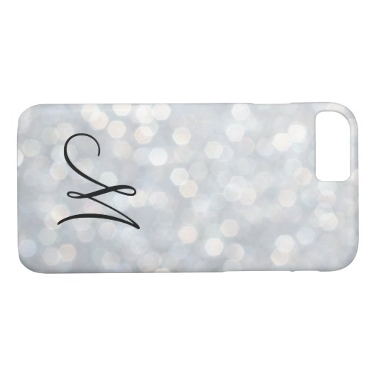 Coque Monogrammed Silver iPhone 7 (Dos (Horizontal))