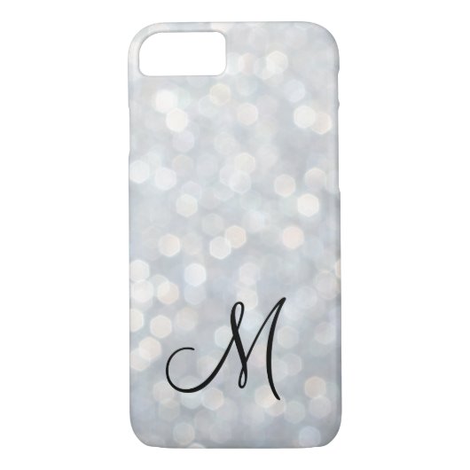 Coque Monogrammed Silver iPhone 7 (Dos)