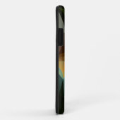 Coque Motif Abstrait Pyramide bleu orange vert-Ma (Dos/Droite)