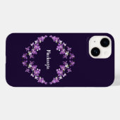 Coque Motif Personnalisé Purple Dendrobium Orchidé (Verso (horizontal))