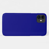 Coque Navy Blue iPhone 11 (Dos (Horizontal))