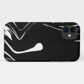 coque noir blanc-Mate Tough Apple (Dos (Horizontal))
