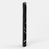 coque noir blanc-Mate Tough Apple (Dos/Droite)