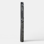 Coque noir brillant et blanc-coque iphone (Verso / Droite)