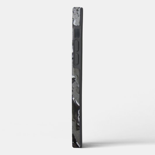 Coque noir brillant et blanc-coque iphone (Verso / Gauche)