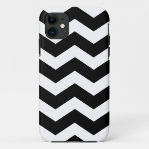 Coque noir et blanc Chevron-Mate iPhone 5 Coque