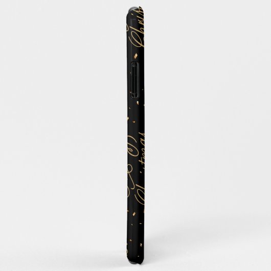 Coque noir et or (Dos/Droite)