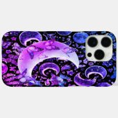 Coque noir lunaire iPhone - Céleste Moon Design (Verso (horizontal))