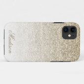 Coque Ombre Gold Parties scintillant iPhone 5/5s (Dos (Horizontal))