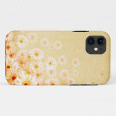 Coque Orange Delicé Fleur Iphone 5S (Dos (Horizontal))