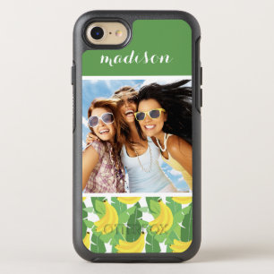 Coque OtterBox Symmetry iPhone 8/7 Feuilles de bananes et fruits   Ajouter votre phot