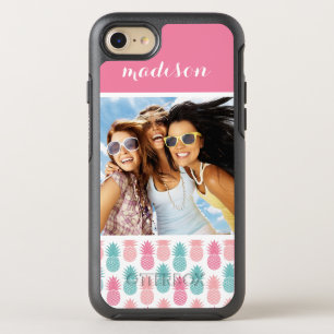 Coque Otterbox Symmetry Pour iPhone 7 Motif d'ananas vintage  Ajouter votre photo et vot