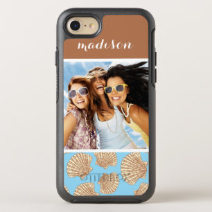 Coque Otterbox Symmetry Pour iPhone 7 Motif vintage Seashell   Votre photo et votre nom