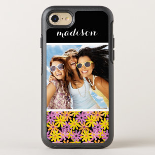 Coque Otterbox Symmetry Pour iPhone 7 Photo et nom Gerbera fleurs motif