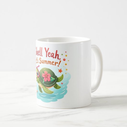 Coque, oui ! 🐢 Fun Tropical Turtle Mug (Devant droit)