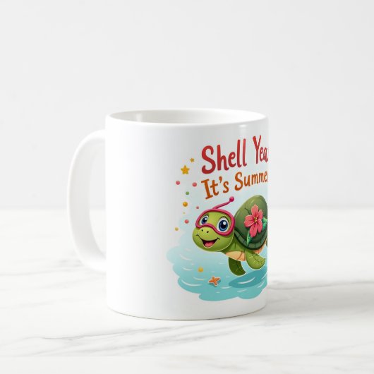 Coque, oui ! 🐢 Fun Tropical Turtle Mug (Devant gauche)