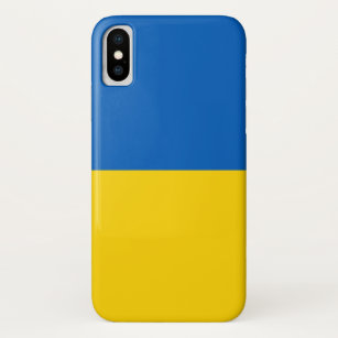 Coque patriotique Iphone X avec drapeau de l'Ukrai