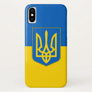 Coque patriotique Iphone X avec drapeau de l'Ukrai
