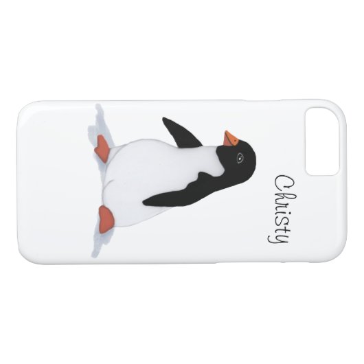 Coque Penguin iPhone 7 (Dos (Horizontal))