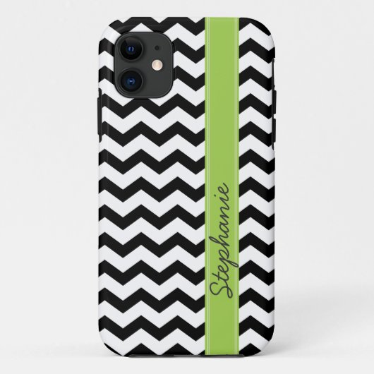 Coque personnalisé Black Chevron Zigzag iPhone 5 (Dos)