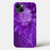 Coque personnalisé Chrysanthemum violet (Verso)