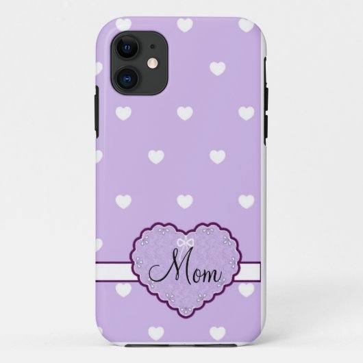 Coque personnalisé de l'iPhone de coeur de maman 5 (Dos)