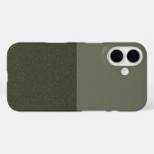 Coque personnalisé iPhone 16 - Split vert mousse à (Verso (horizontal))