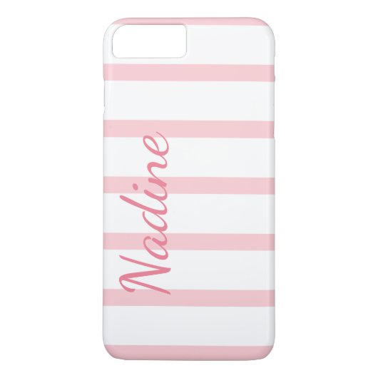 Coque personnalisé iPhone 7 Plus avec touches rose (Dos)