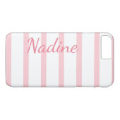 Coque personnalisé iPhone 7 Plus avec touches rose (Dos (Horizontal))
