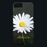 Coque personnalisé Shasta Daisy iPhone 7<br><div class="desc">Le coque moderne Shasta Daisy fleur iPhone 7 noir,  jaune,  blanc et vert peut être customisé avec votre logo,  nom,  initiales ou autre texte. Si vous avez besoin d'aide,  envoyez un courriel à niteowlstudio@gmail.com.</div>
