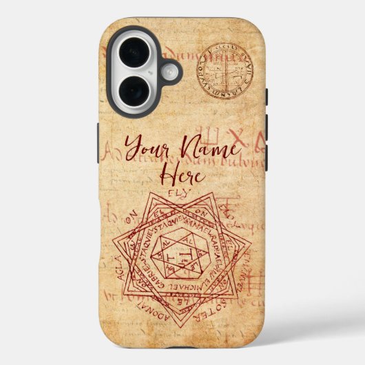 Coque Picatrix iPhone 16 - Couverture d'art mystiq (Verso)