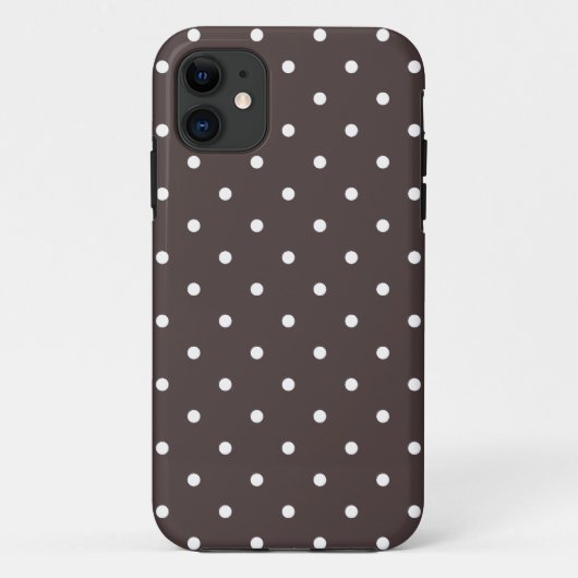 Coque Polka Dot de 50° Brown pour iPhone 5 (Dos)