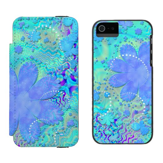 Coque Portefeuille Incipio Pour iPhone 3D Pastel Flower Psychedélic (Côté par côté)