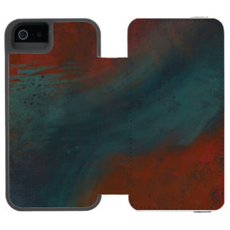 Coque-portefeuille iPhone 5 Incipio Watson™ Abstrait 1 : rouges et bleus