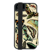 Coque Portefeuille Incipio Pour iPhone Adolphe Millot Papillons Incipio Portefeuille iPho (Folio Dos)