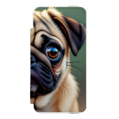 Coque Portefeuille Incipio Pour iPhone Adorable Pug Close up | Cute Dog (Folio Devant)