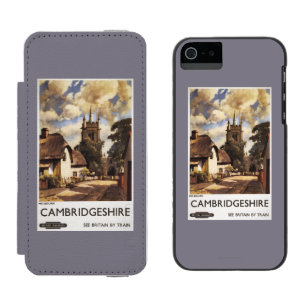 Coque-portefeuille iPhone 5 Incipio Watson™ Affiche britannique de chemins de fer de vue