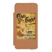 Coque Portefeuille Incipio Pour iPhone Affiche de publicité d'E. Deb Ray Champagne (Folio Devant)