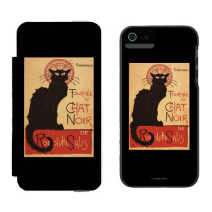Coque-portefeuille iPhone 5 Incipio Watson™ Affiche Noir de promo de chat noir de troupe de