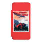 Coque Portefeuille Incipio Pour iPhone Affiche promotionnelle de dirigeable d'Adjudant (Folio Devant)