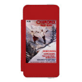 Coque Portefeuille Incipio Pour iPhone Affiche promotionnelle de ski (Folio Devant)