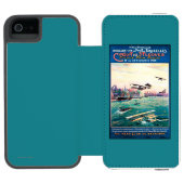 Coque Portefeuille Incipio Pour iPhone Affiche promotionnelle décommandée d'avion de (Folio Ouvert)