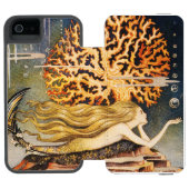 Coque Portefeuille Incipio Pour iPhone Andersen : Petit dessin de sirène (Folio Ouvert)