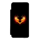 Coque Portefeuille Incipio Pour iPhone Angel Fire Heart with Wings (Folio Devant)