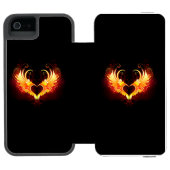 Coque Portefeuille Incipio Pour iPhone Angel Fire Heart with Wings (Folio Ouvert)