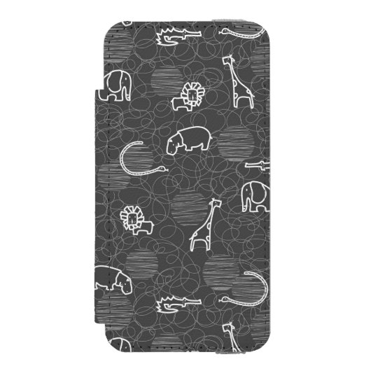 Coque Portefeuille Incipio Pour iPhone animaux 5 de safari (Folio Devant)