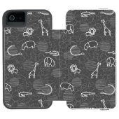 Coque Portefeuille Incipio Pour iPhone animaux 5 de safari (Folio Ouvert)