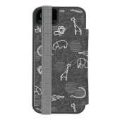 Coque Portefeuille Incipio Pour iPhone animaux 5 de safari (Folio Dos)